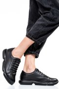 Fekete természetes bőr sport cipők 1s7h68