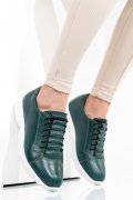 Zöld természetes bőr sport cipők 1s7h68