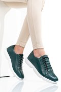 Zöld természetes bőr sport cipők 1s7h68