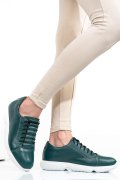 Zöld természetes bőr sport cipők 1s7h68