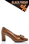 Barna természetes bőr magassarkú cipők 1s7h706lib