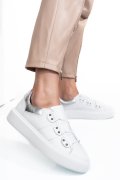 Fehér természetes bőr sport cipők 2s7h41-609np