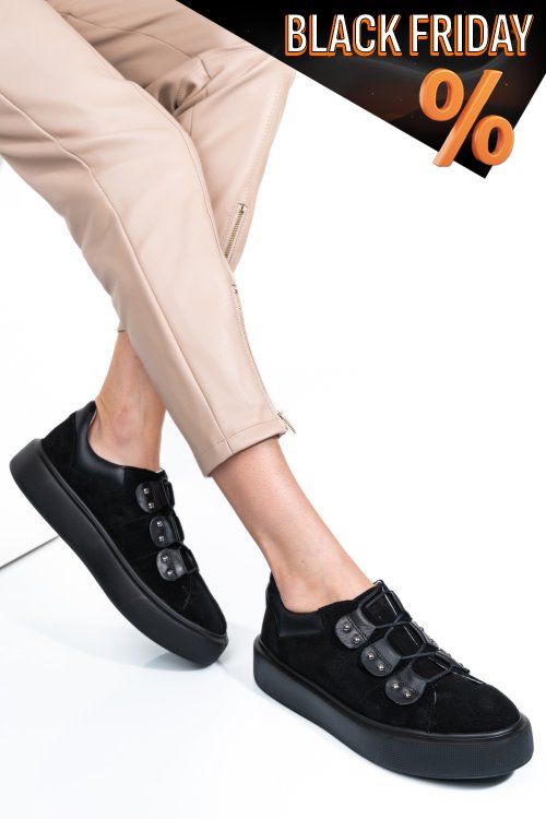 Fekete sport cipők 2s7h41-609sp