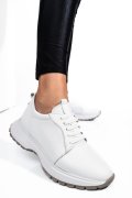 Fehér természetes bőr sport cipők 2s7h41-613np