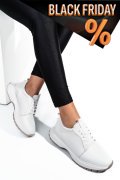 Fehér természetes bőr sport cipők 2s7h41-613np