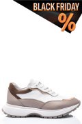 Bézs természetes bőr sport cipők 2s7h41-614np