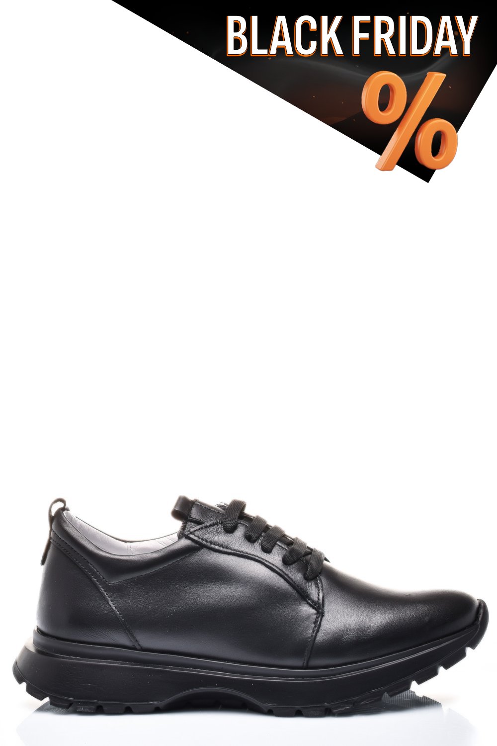 Fekete természetes bőr sport cipők 2s7h41-613np