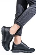 Fekete természetes bőr sport cipők 2s7h41-613np