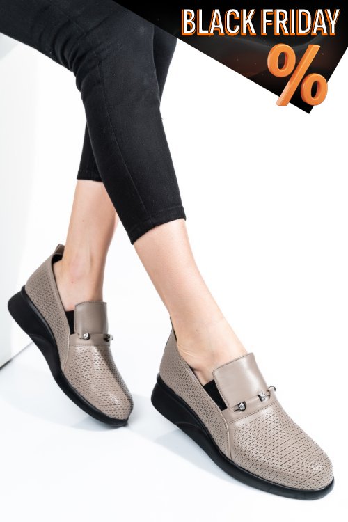 Szürke természetes bőr magassarkú cipők 4s7h47