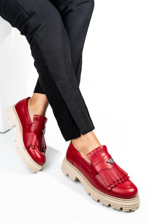 Piros természetes bőr  3s7h95