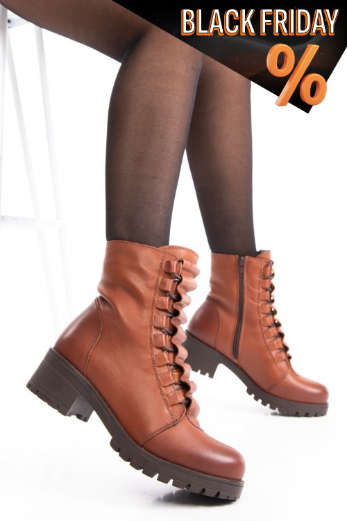 Barna természetes bőr bakancs 1s7h82859star