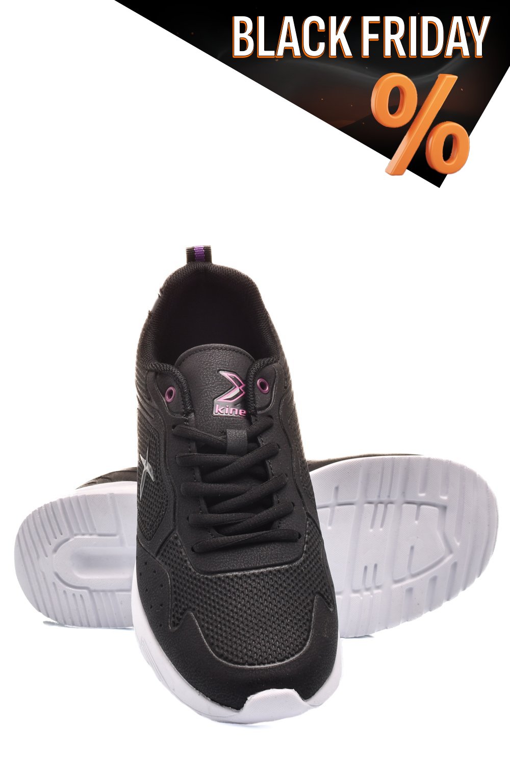 Kinetix fekete sportcipők cs7hollum