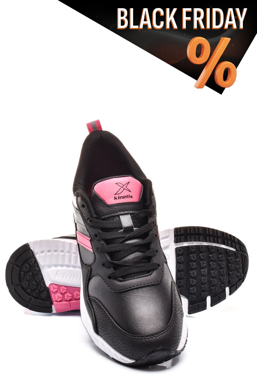 Kinetix fekete sportcipők as7hxion