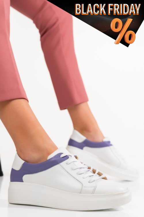 Mályva természetes bőr sport cipők 3s7h000