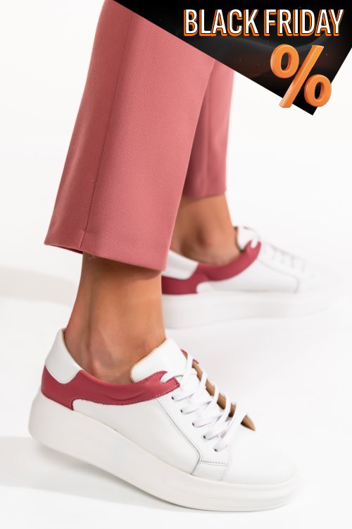 Bordó természetes bőr sport cipők 3s7h000