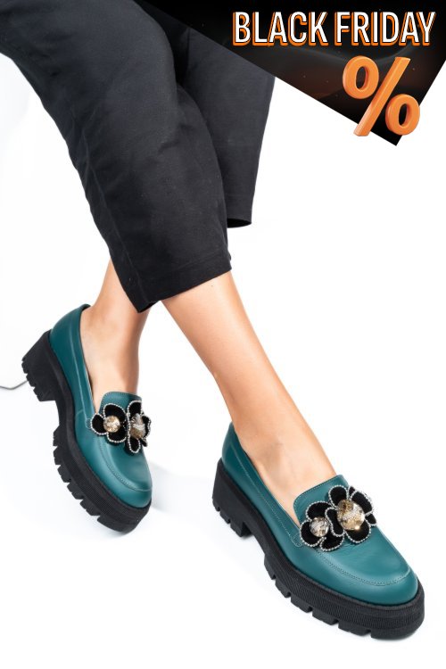 Zöld természetes bőr  2s7h23