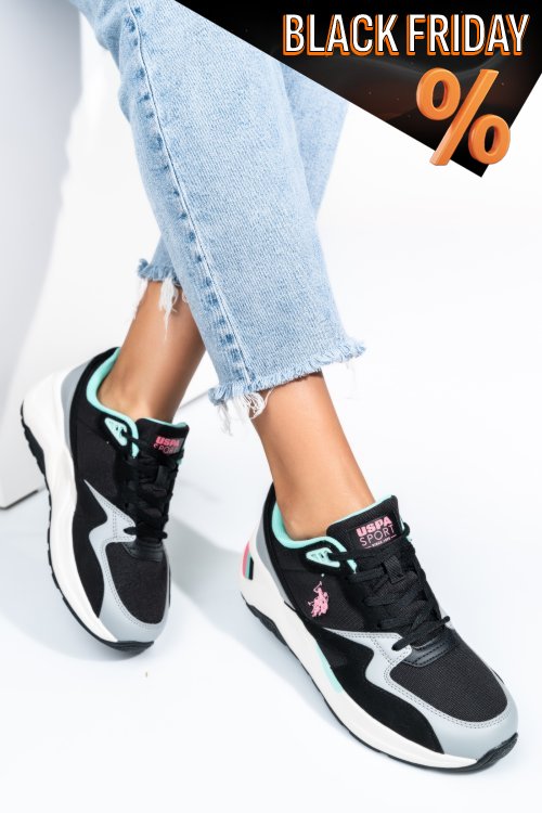 Us polo assn fekete sportcipők hs7husky