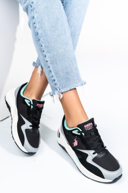 Us polo assn fekete sportcipők hs7husky