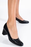 Fekete természetes bőr magassarkú cipők 3s7h475