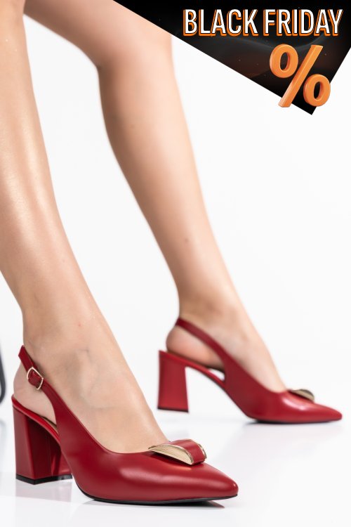 Természetes bőr magassarkú cipők 1s7h562