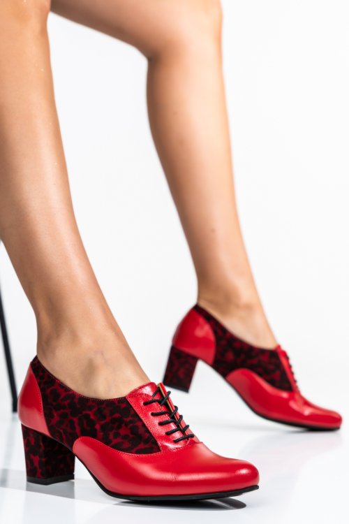 Természetes bőr magassarkú cipők 1s7h515