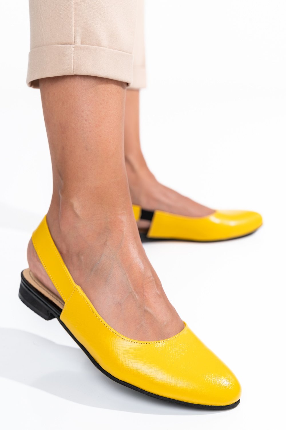 Sárga természetes bőr szandál 6s7h00x