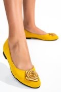 Sárga természetes bőr magassarkú cipők 2s7h56br