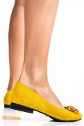 Sárga természetes bőr magassarkú cipők 2s7h56br