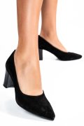 Fekete természetes bőr magassarkú cipők 1s7h699