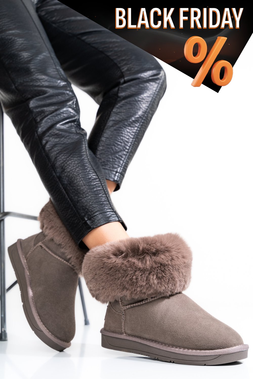 Barna természetes bőr csizma ss7hcw328020