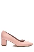 Rózsaszín természetes bőr magassarkú cipők 3s7h475