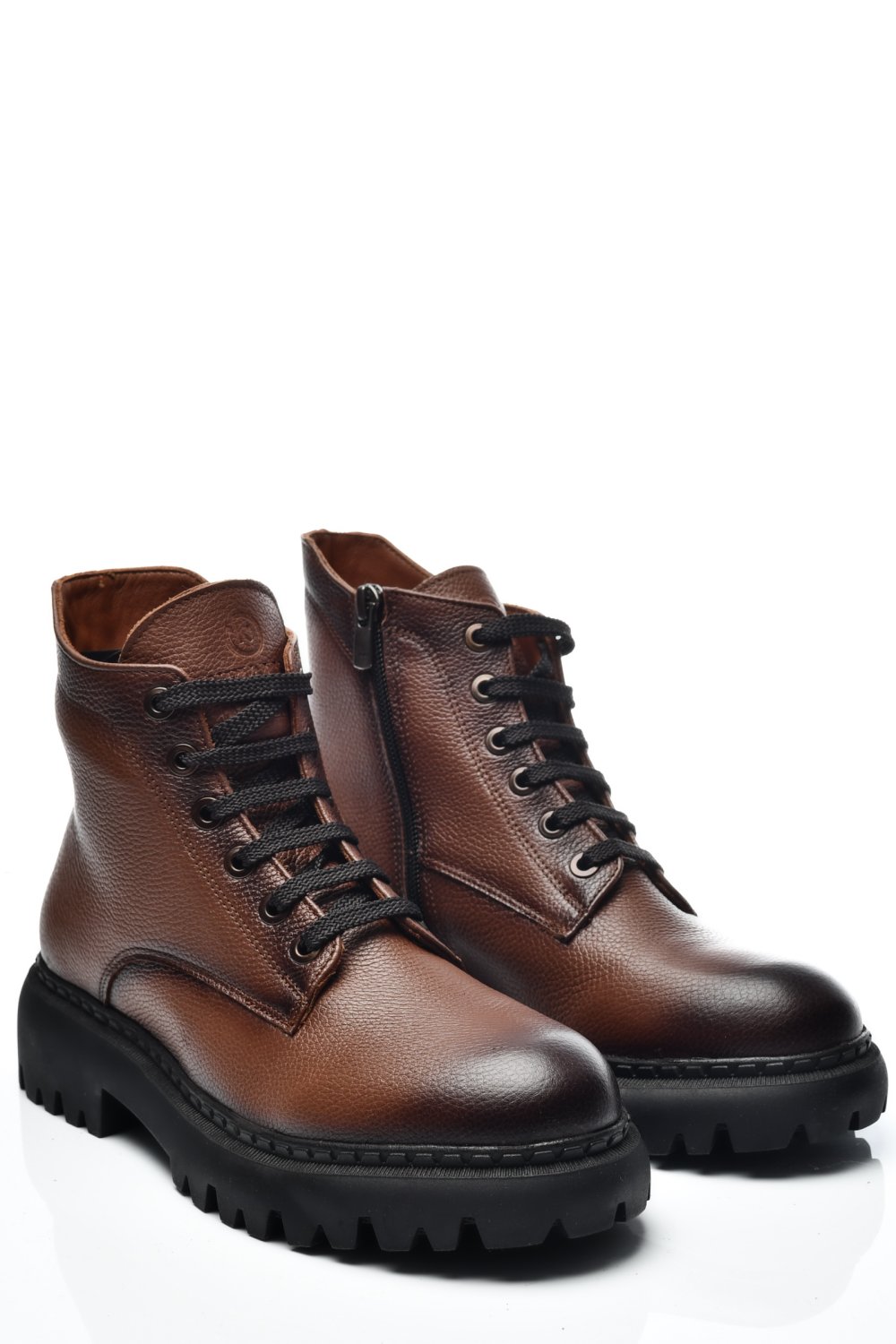 Barna természetes bőr bakancs 4s7h22
