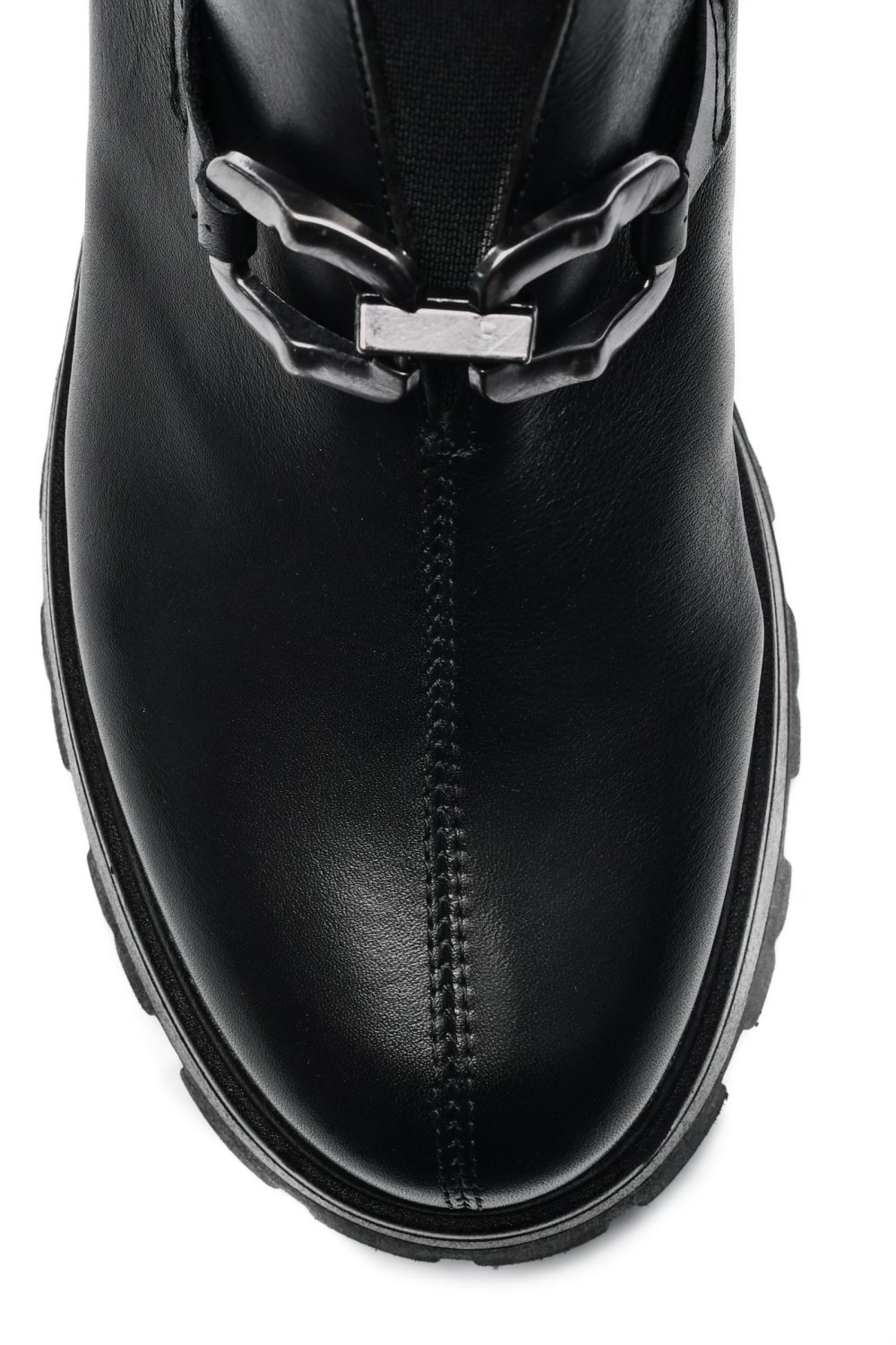 Fekete természetes bőr bakancs 4s7h29