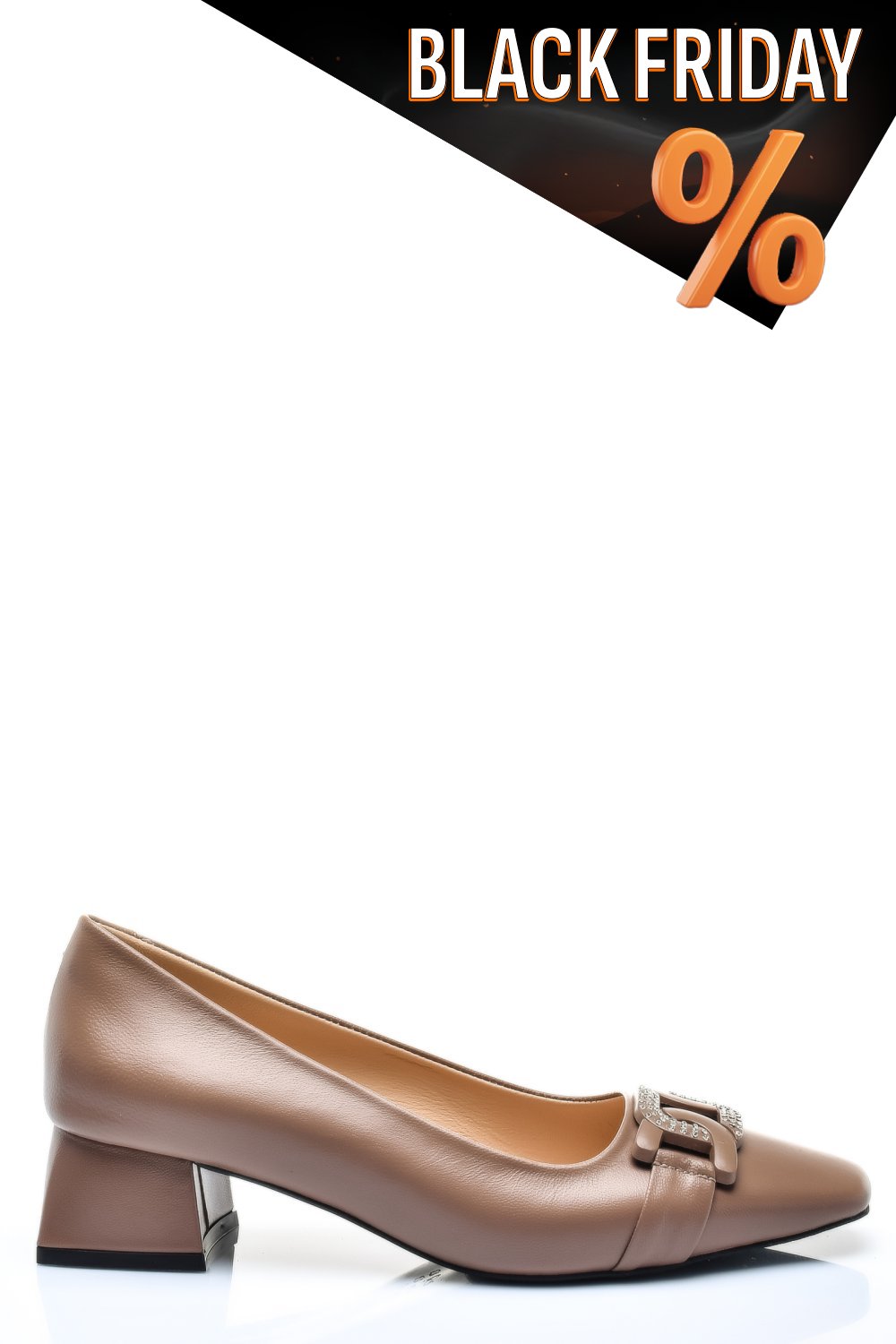 Barna természetes bőr magassarkú cipők 1s7h653