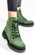 Zöld fordított bőr bakancs 2s7h22836sp