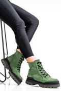 Zöld fordított bőr bakancs 2s7h22836sp