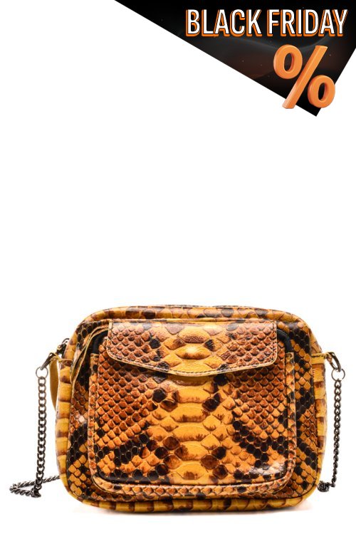 Sárga természetes bőr taska bs7hs2256