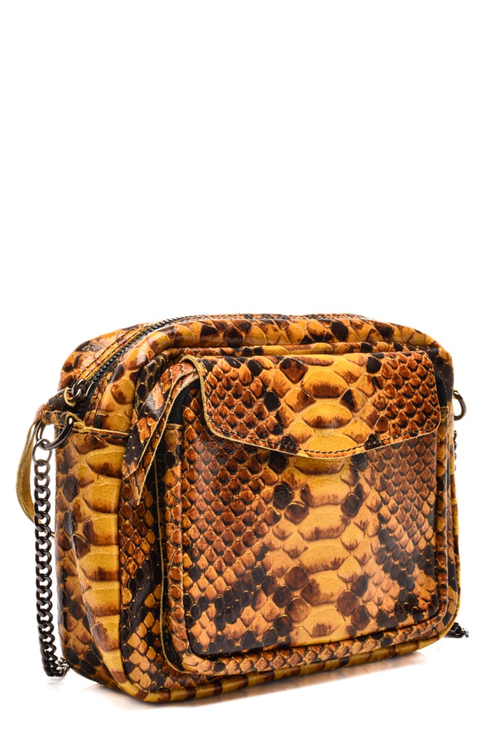 Sárga természetes bőr taska bs7hs2256