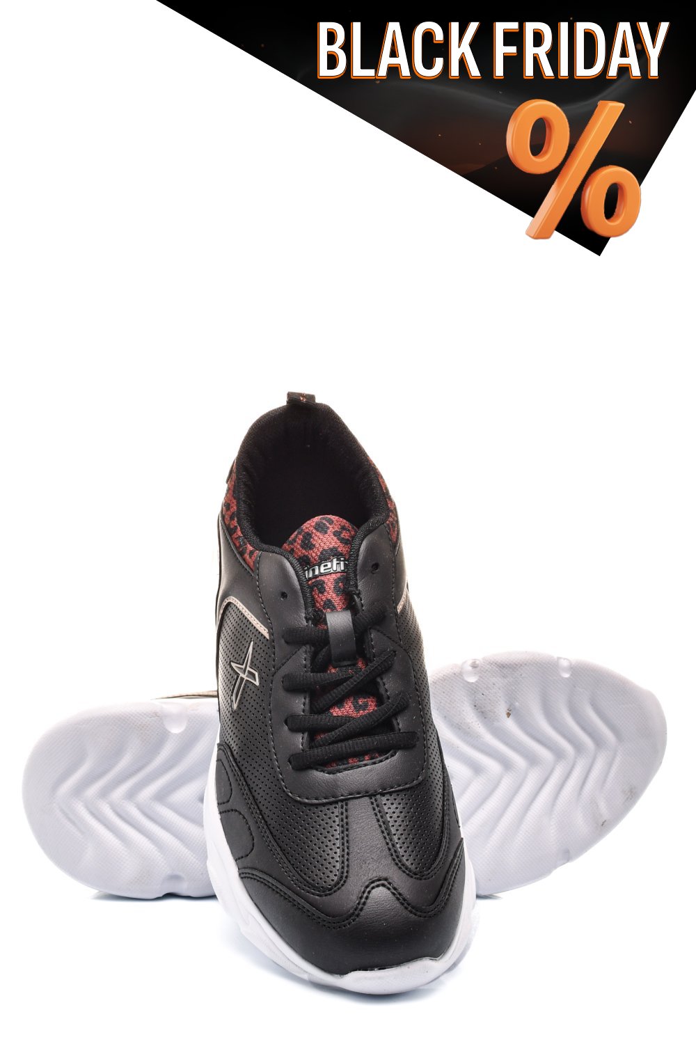 Kinetix fekete sportcipők js7hudith