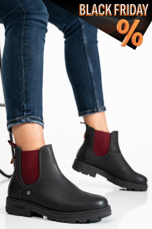 Piros természetes bőr bakancs ws7hl02580a