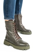 Khaki természetes bőr bakancs 2s7h22828np