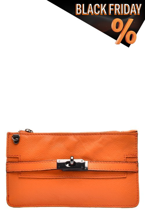 Narancs sárga természetes bőr taska 6s7h352