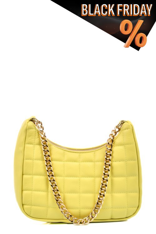 Sárga természetes bőr taska 7s7h086