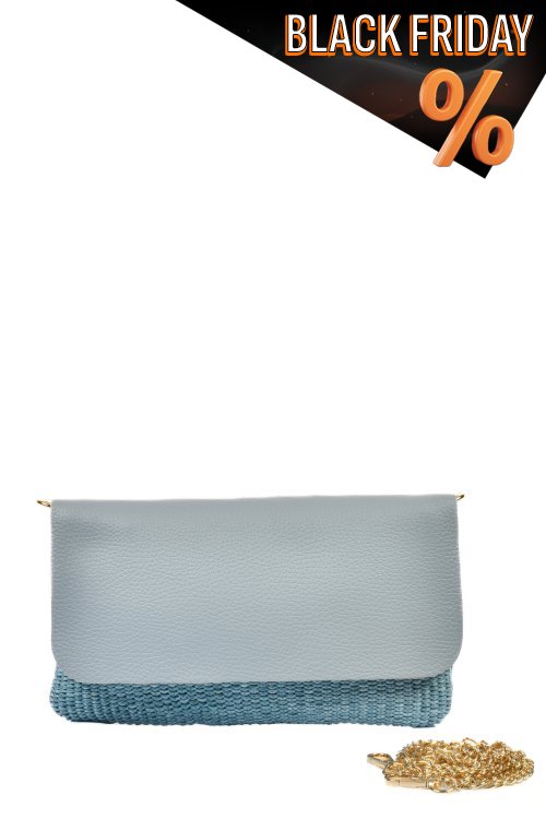 Kék természetes bőr taska bs7hs3322