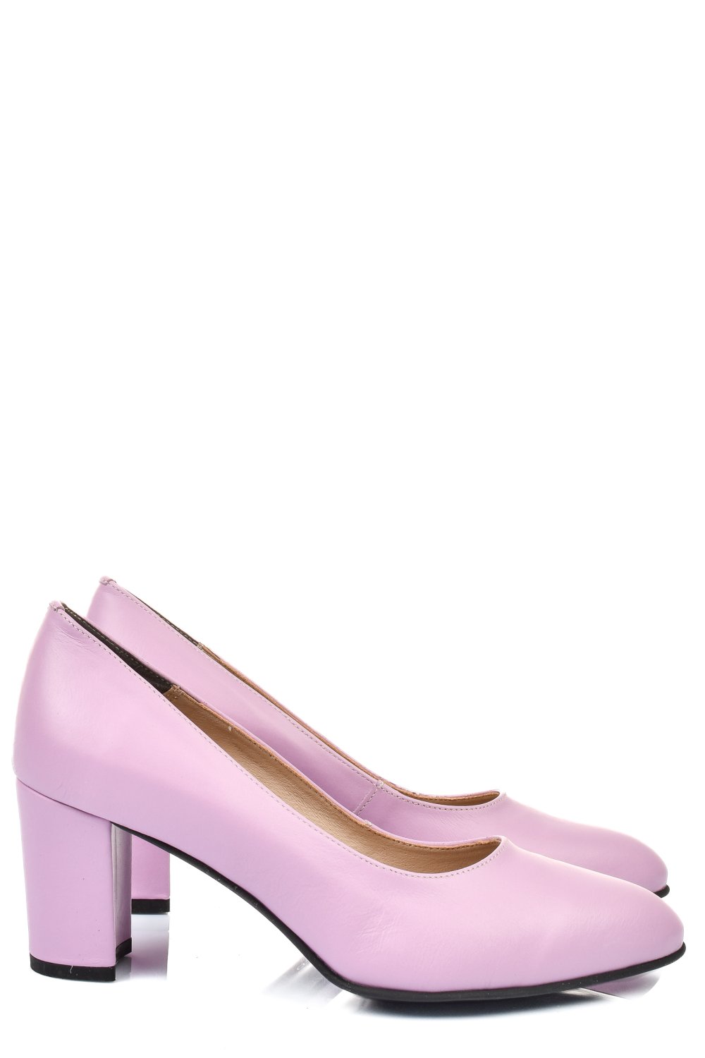 Mályva természetes bőr magassarkú cipők 3s7h015