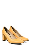 Sárga természetes bőr magassarkú cipők 1s7h721lib