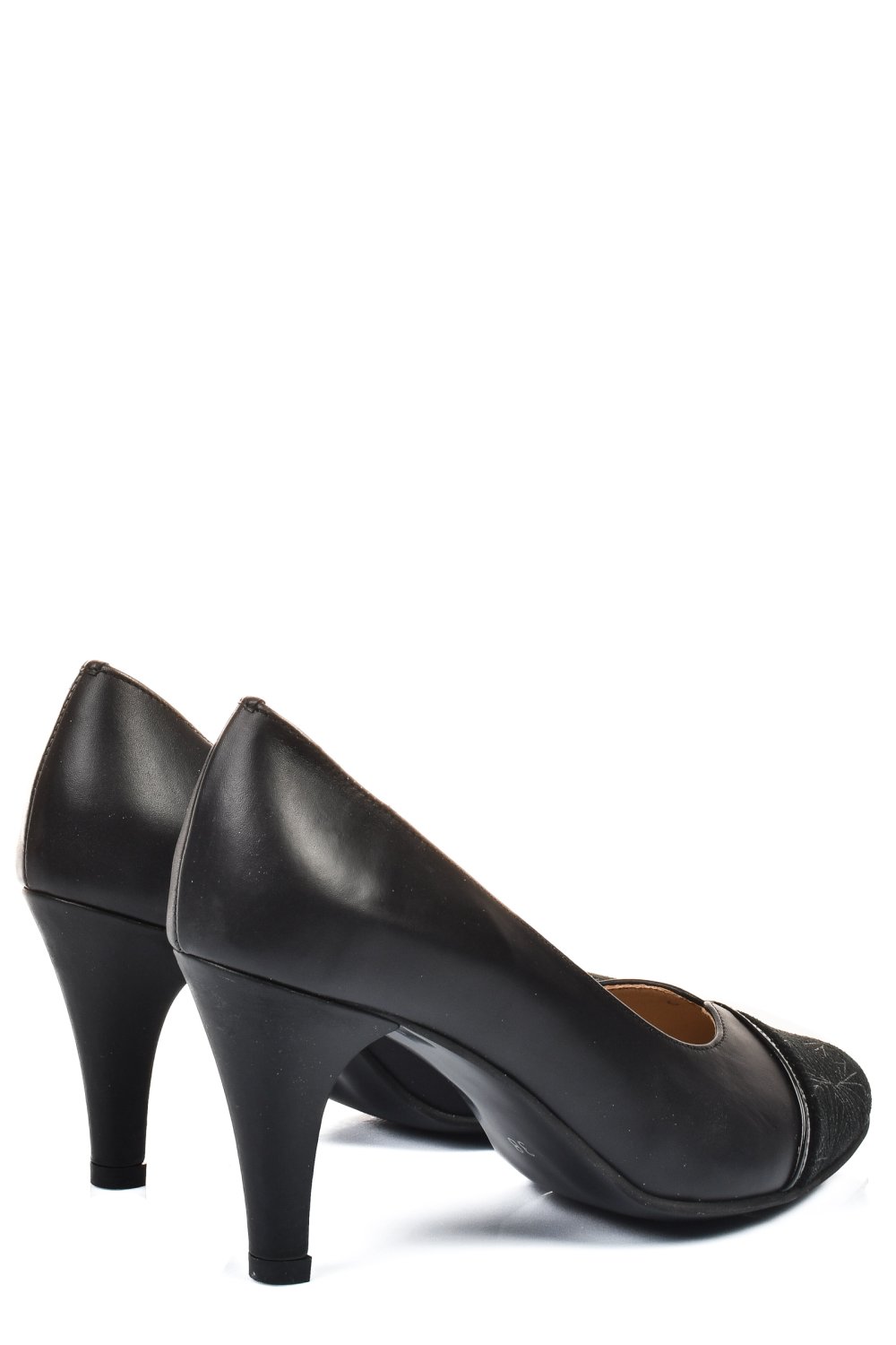 Fekete természetes bőr magassarkú cipők 1s7h677l