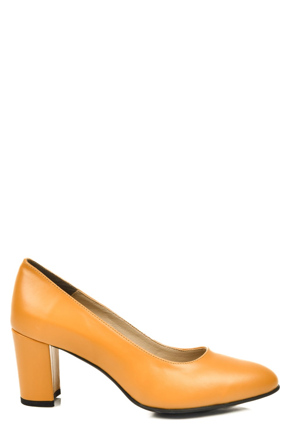 Sárga természetes bőr magassarkú cipők 3s7h015