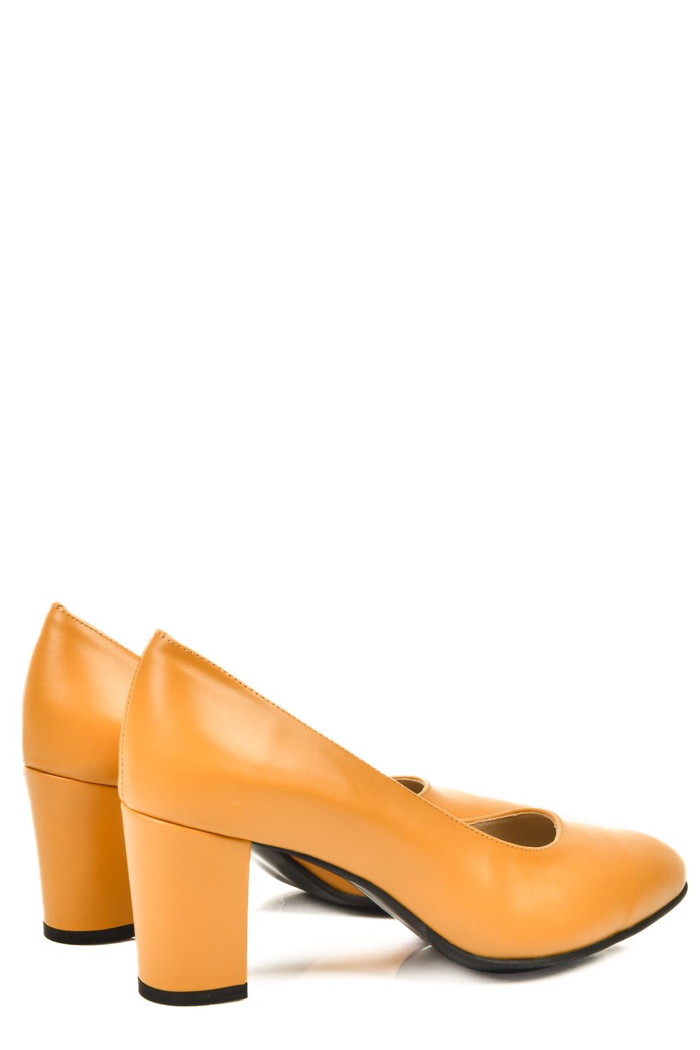 Sárga természetes bőr magassarkú cipők 3s7h015