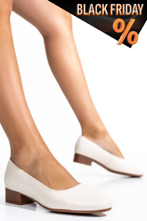 Bézs természetes bőr magassarkú cipők 2s7h040b